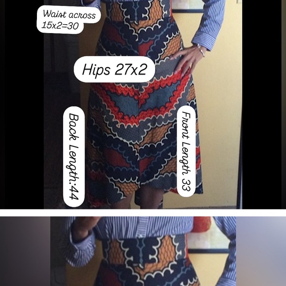 Ankara hi-lo skirt - Picture 4 of 4